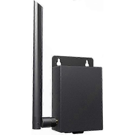4G-Router mit 5-dBi-Antenne, wetterfest für den Außenbereich, verbindet bis zu 15 Geräte, erhöhte Sicherheit, EU-Stecker, schwarz (1/5)