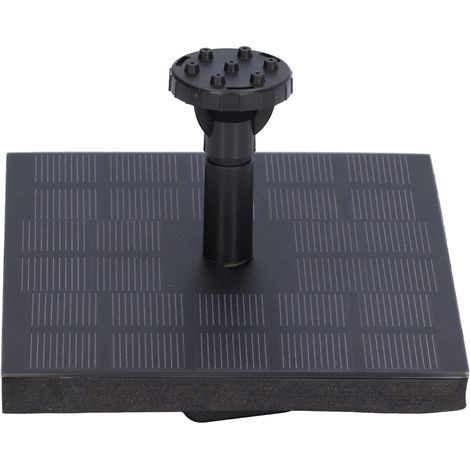Pompe solaire à eau, silicium monocristallin, fontaine flottante carrée extérieure, bassin paysager 7V 1,4W (1/5)