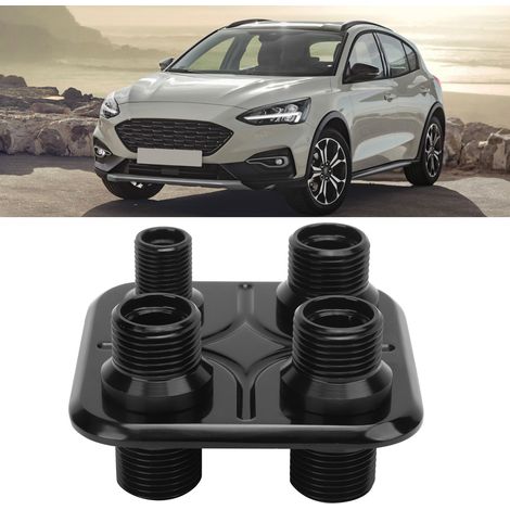 Conector de manguera de aire acondicionado para automóvil de 4 puertos, pieza de repuesto universal para GM Performance Silver (1/5)