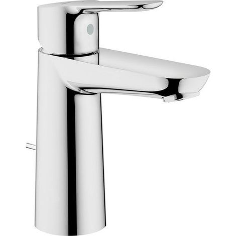 Grohe – Mitigeur de lavabo chromé – Hauteur 17 cm – Bec haut 10.7 cm – Bonde automatique – Mécanisme céramique 28 mm – Installation monotrou