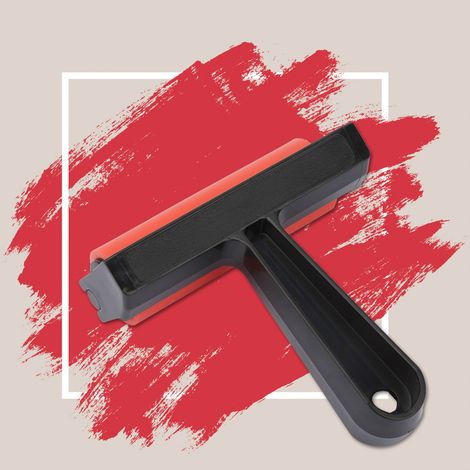 Rouleau en caoutchouc pour peinture à l'encre, gravure et estampage, outil de 10 cm
