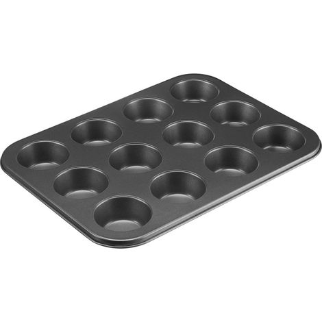 Moule à muffins, 12 cupcakes, gris (1/3)