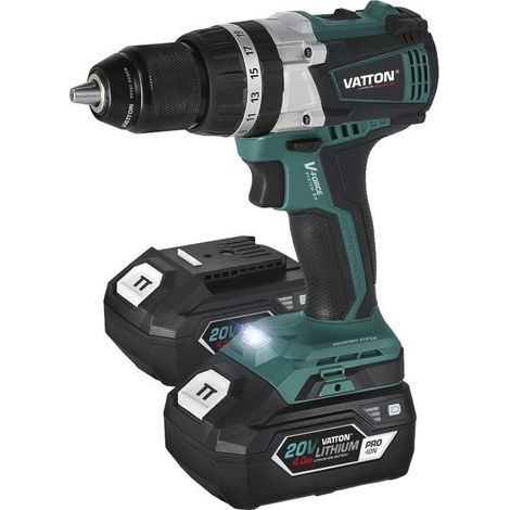 TALADRO PERCUTOR BRUSHLESS VATTON 20V 2 BATERÃAS 4.0Ah (1/5)