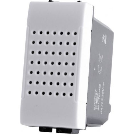 Suoneria compatibile con living light international air modulo campanello pulsante 6A 220v bianco