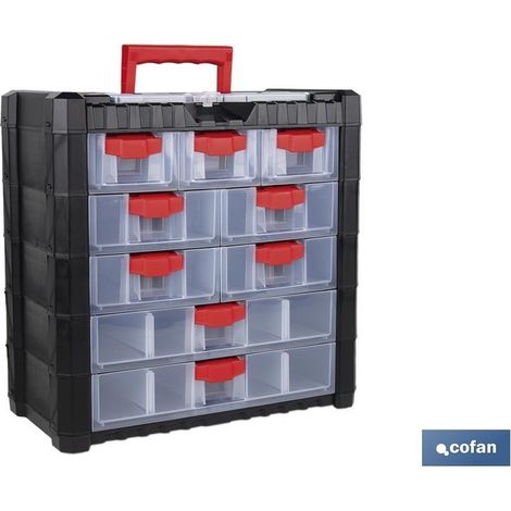Armoire à 9 tiroirs pour l'organisation d'outils et de petites pièces  Deux dimensions différentes