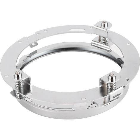 Support de fixation de phare/base de fixation de phare ronde 7 pouces pour Jeep Wrangler JK argentée (1/5)