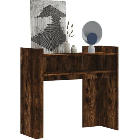 Konsolentisch Räuchereiche 100x35x90 cm Holzwerkstoff