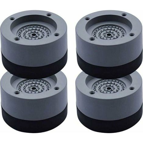 DEBUNS 4-teilige Antivibrationspads, universelle Antivibrationspads für Waschmaschinen, Stabilisatorfüße, Sockel für Waschmaschine und Kühlschrank