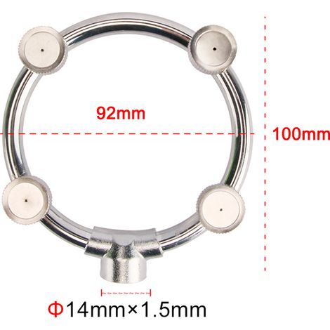 Boquilla nebulizadora de acero inoxidable para pulverizadores agrícolas: accesorio para una nebulización uniforme y versátil, compatible con pulverizadores eléctricos y manuales. Disponible en 3 tamañ
