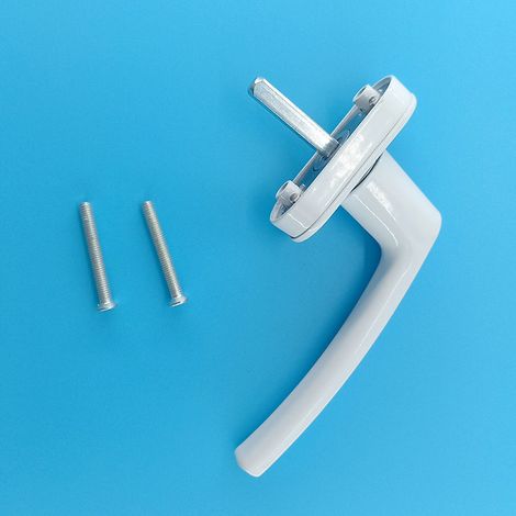 Poignée crémone métallique complète pour fenêtre et porte PVC, poignée rotative pour fenêtre coulissante et battante, serrure à tringlerie synchronisée (1/5)