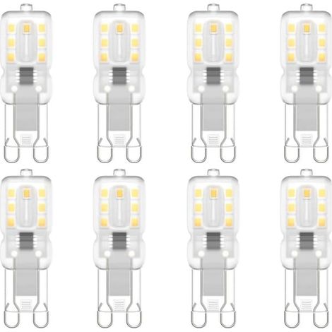 Ampoules LED G9, 220 V, Naturvitt 6000-6500 K, 3 W, lot de 8 - Parfait (1/5)
