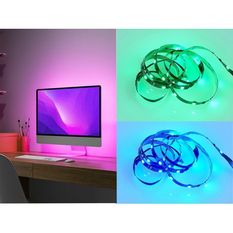 Led strip rgb trio lighting gaming screen 2.5w länge 120cm schwarz - r65591102 (1/5)