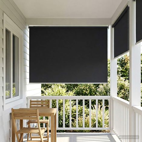 vidaXL Voletta a rullo con protezione UV Antracite 120 x 140 cm