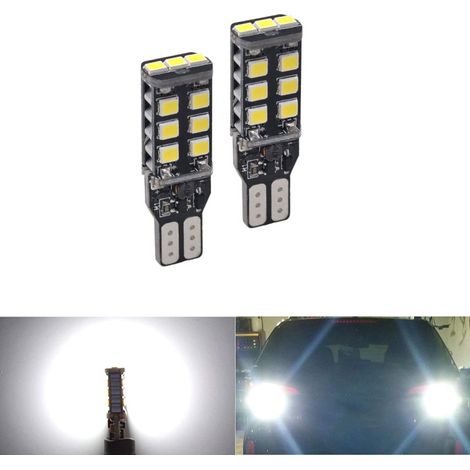 Set LED T10-Lampen für Rücklicht – 6000 K weißes Licht, 600 lm (2 Stück)