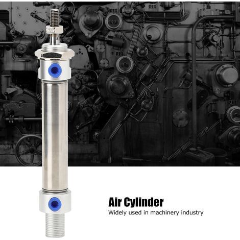 Cilindro neumático Mini MA20x25 de acero inoxidable para equipos industriales. (1/5)