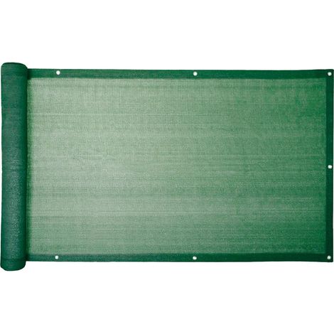 Telo Rete Ombreggiante Privacy per Balconi Verde Frangivista 160 gr/mq 90x600 cm (1/5)