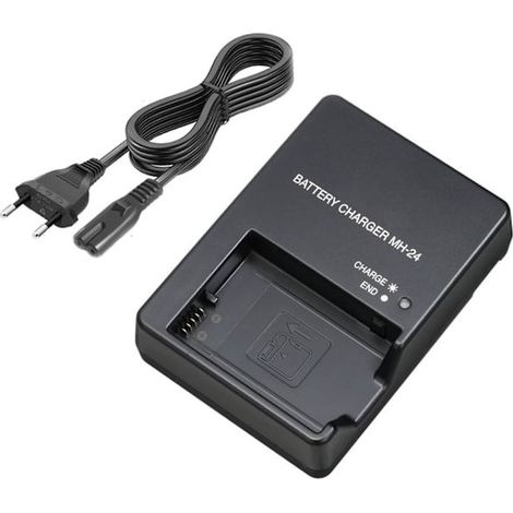 HOXILEELEO - Caricabatterie MH-24 batteria EN-EL14, EN-EL14A, compatibile con fotocamere reflex Nikon D3100-D3500, D5100-D5600 e P7000-P7800. (1/4)