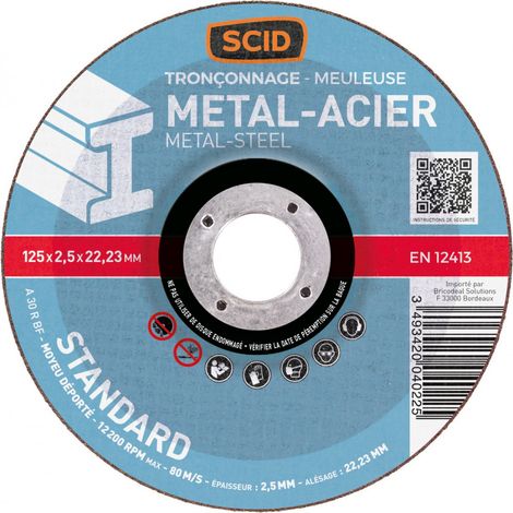 Disco da taglio standard 125 5 metalli