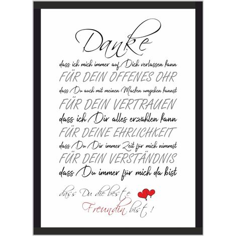 Poster regalo con scritta "Druck" per la migliore amica (1/3)