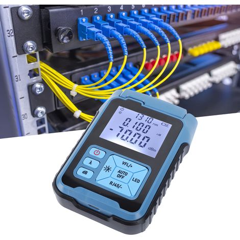 Mini All-in-One wiederaufladbares 10mW multifunktionales Glasfaser-Testgerät, hohe Präzision, 8501650nm, mit Rotlichtladung und optischer Dämpfungsmessung. (1/5)