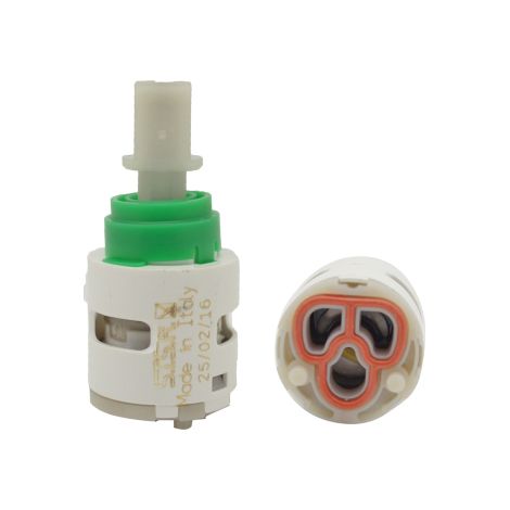 Cartuccia di ricambio 25 mm DianHydro tipo chiuso con pioli di posizionamento ricambio (1/4)