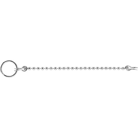 Fil à billes STEDO. 30 cm, 3,2 mm, plaqué laiton, 1 anneau.