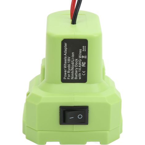 Adaptateur de roue motrice pour batterie lithium 18 V d'outil RYBIO avec câble d'alimentation (1/5)