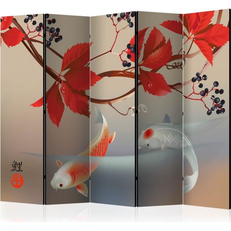 Paravent 5 Volets "Happy Fish" 172x225cm (1/2)