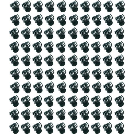 Lot de 100 mini pinces à orchidées en plastique, clips de support pour plantes de jardin, clips droits faciles à utiliser, clips de support durables pour tiges, vignes, fleurs de jardin (1/5)