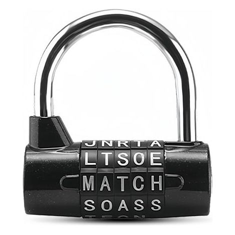 5-Letter Combination Lock, Code Lock, Combination Lock Waterproof and Rustproof Lock for Families, Schools, Businesses, Lockers and Other Places (1/5)