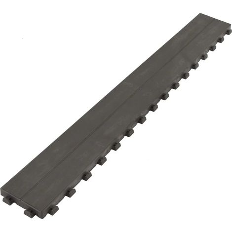 piastrella da esterno a doga effetto legno marrone - 118x14,5x2,5 cm. (1/8)