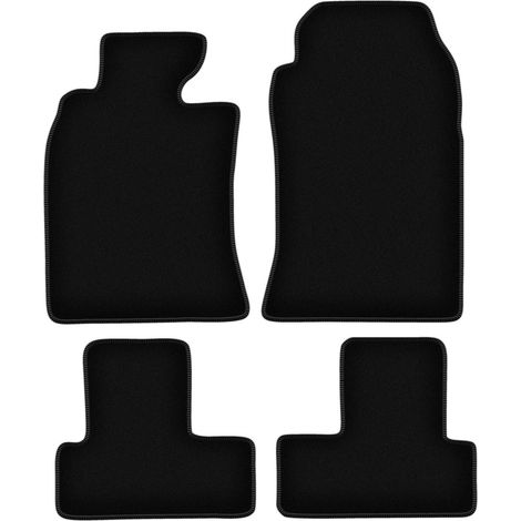 Tapis de sol en velours noir BASIC pour : Mini Cooper One R50 à hayon (2001-2007)