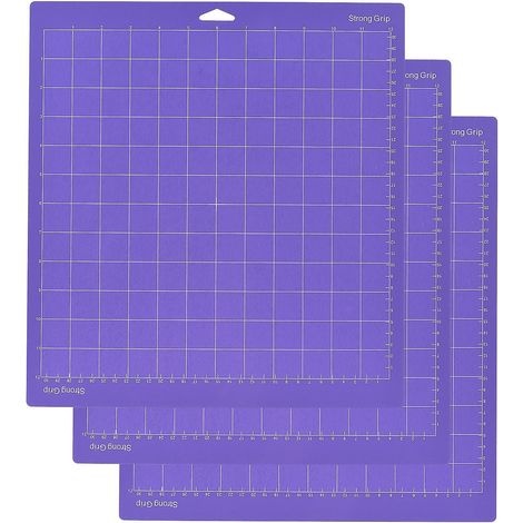Stück 12 x 12 Zoll Ersatz-Schneidematten, selbstklebend, rutschfest, mit Rasterstruktur, kompatibel mit Silho