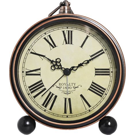 Reveil Matin, Reveil Vintage, Retro Alarme Réveil avec Grand Cadran Réveil Analogique pour Enfant Adulte Silencieux Quartz Non Tic-tac Horloge, Deco Maison (1/5)