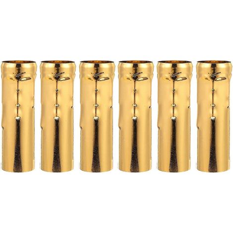 Lot de 6 manchons pour bougies de lustre E14, cache-douille pour candélabre (1/3)
