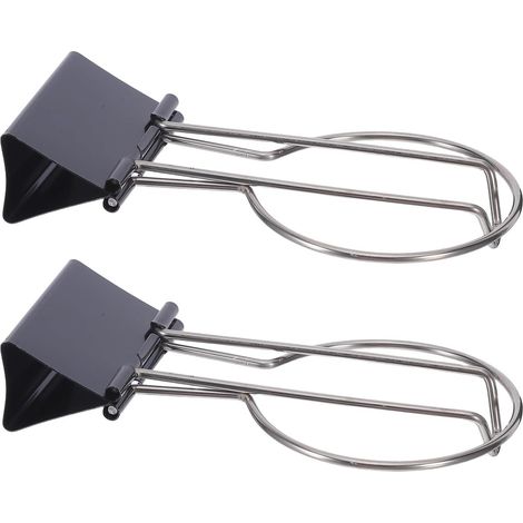 2 pièces porte-gobelets de bureau à serrage porte-tasse à café avec clip pour à côté de la table - porte-gobelet multifonctionnel avec pince de bord de bureau - conception à clip long