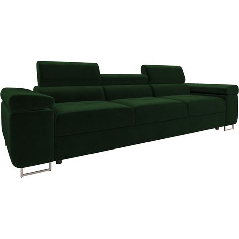 Sofá Comfivo Vinetum III, Polo 889, 263x102x70cm, Tapiz, Patas: Plástico, Metal