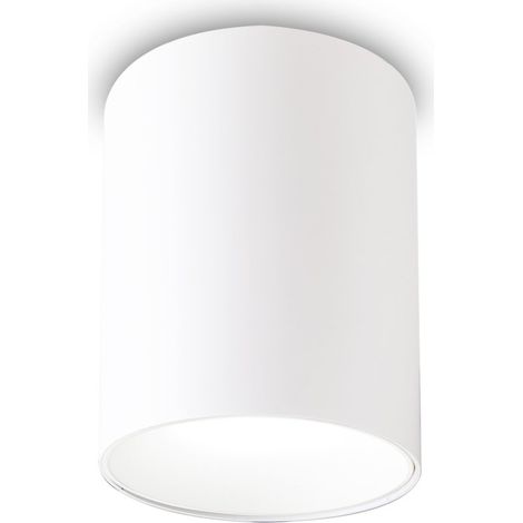 Ideal Lux Plafoniera Moderna Nitro 1 luce LED integrato bianco alluminio