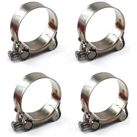 4 pièces 52-55mm Colliers de serrage à boulon en T Acier inoxydable 304 Collier de serrage (1/5)