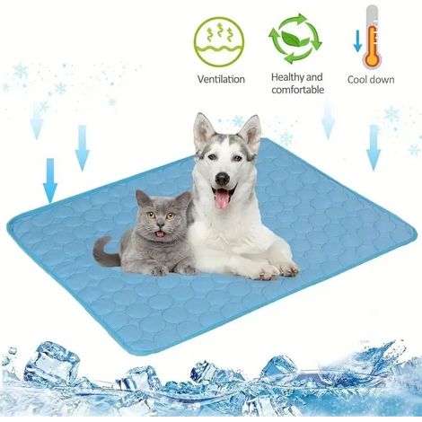 Tapis rafraîchissant pour chien, très grande taille, convient aux chiens de toutes tailles, accessoire pour animaux, couverture pour chat, canapé, tapis rafraîchissant pour chat, 100 x 70 cm