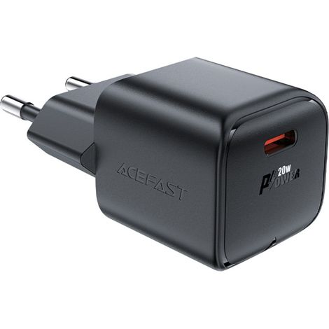 Mini GaN PD 20W USB-C Wandladegerät Schwarz (1/5)