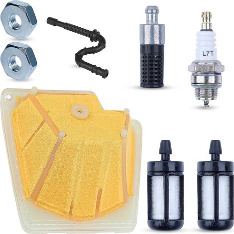 Kit ligne filtre air/carburant pour tronçonneuse Stihl MS270 MS270C MS280 MS280C avec bougie de remplacement 1133 120 1604 (1/5)