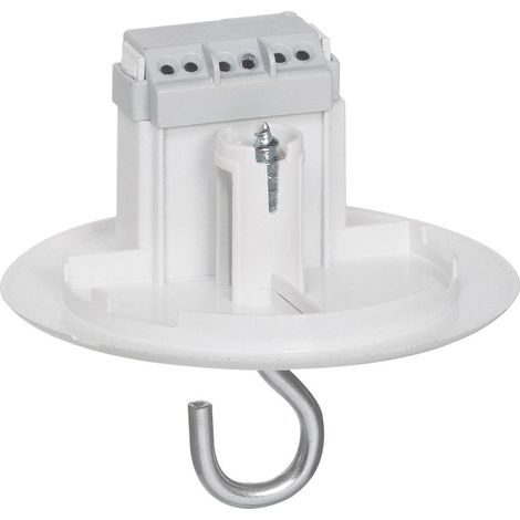 Legrand – Couvercle de remplacement avec prise luminaire Batibox plaque de plâtre – Protection IPX4 – Bornes automatiques 2 entrées 1,5 mm² – Finition extra plate (1/2)