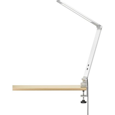Tischleuchte Klemmlampe Schreibtischleuchte verstellbar LED Sensordimmer silber (1/4)