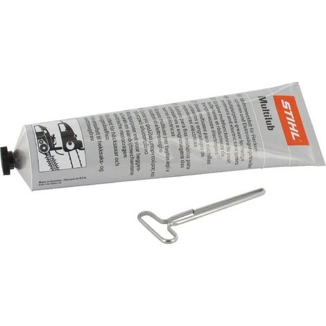 Graisse STIHL Multilub 7811201110 Tube 225 g – Excellente adhérence – Réduit l'usure des engrenages – Pour taille-haies et scies électriques (1/2)