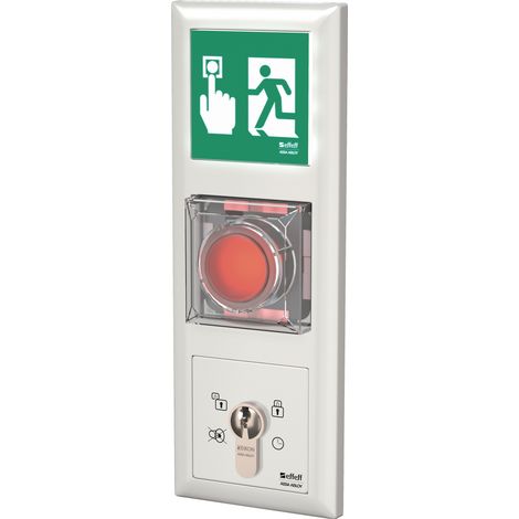 Commande de sortie de secours 1384 UP, contrôle intégré -5 à +40°C, blanc pur