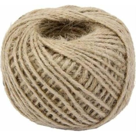 1 Ficelle Jute, 2mm, Corde Chanvre Épaisse, 40m, Décoration Jardin Bricolage (1/5)