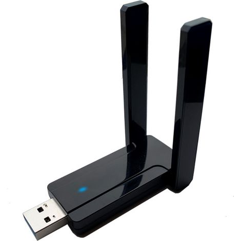 Carte réseau sans fil CF-924AC V2 WiFi, récepteur USB Gigabit 1300M pour ordinateur avec double bande 2,4 GHz et 5,8 GHz, orifice de dissipation thermique anti-poussière, accès Internet haut débit (1/5)