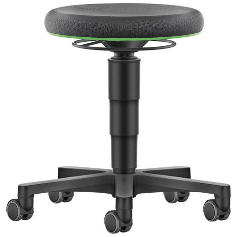 Tabouret pivotant Supertect hauteur d'assise 450 - 650 mm avec roulettes (1/4)