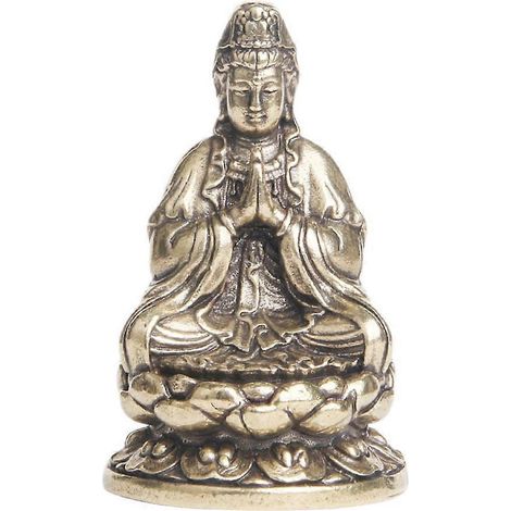 Vintage Tischdekoration aus Messing, Buddha-Modell, Haushaltsdekoration (wie abgebildet)-5.5x3.5cm (1/4)